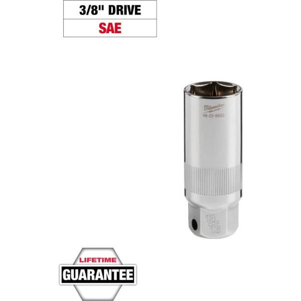 Hand Sockets; Drive Size: 3/8in (Inch); Socket Size (Inch): 13/16 ; Drive Style: Hex ; Number Of Points: 6 ; Overall Length (Decimal Inch): 2.6800 ; Material: Chrome Vanadium Steel