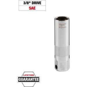 Hand Sockets; Drive Size: 3/8in (Inch); Socket Size (Inch): 9/16 ; Drive Style: Hex ; Number Of Points: 6 ; Overall Length (Decimal Inch): 2.6800 ; Material: Chrome Vanadium Steel
