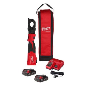 Power Crimpers; Crimping Capacity: 8 AWG To 350 kcmil; Batteries Included: Yes; Number Of Batteries: 2; Battery Capacity: 2 Ah; Crimping Force: 6 Ton; Rotating Angle: 340 0; Application: Crimping; Handle Type: Inline; Voltage: 18.00; Battery Chemistry: Li