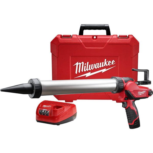 Cordless Caulk & Adhesive Gun: 20 oz, Full Barrel Frame