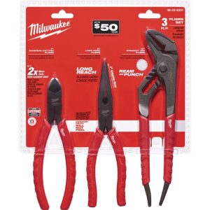 Plier Set: 3 Pc