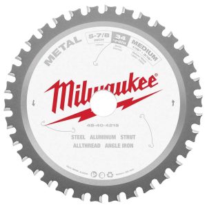 Wet & Dry Cut Saw Blade: 5-7/8" Dia, 20" Arbor Hole, 0.063" Kerf Width, 34 Teeth