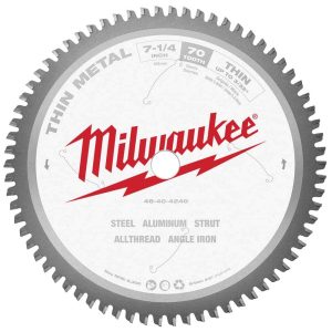Wet & Dry Cut Saw Blade: 7-1/4" Dia, 5/8" Arbor Hole, 0.071" Kerf Width, 70 Teeth