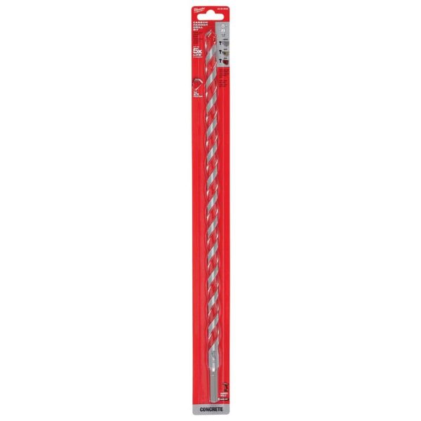 Rotary Drill/Hammer Drill Bits; Drill Bit Size (Inch): 5/8 ; Shank Type: Three Flat ; Drill Bit Material: Carbide Tipped; High Speed Steel ; Shank Diameter (Inch): 5/8 ; Flute Length (Inch): 16 ; Flute Length (Decimal Inch): 16.0000