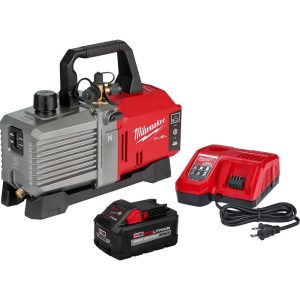 Rotary Vane-Type Vacuum Pumps; Compressor Type: Vacuum Pump ; Cubic Feet Per Minute: 5 ; Voltage: 18V ; Port Size: 1/2, 3/8, 1/4 ; End Connections: NPT