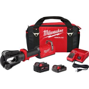 Power Crimpers; Crimping Capacity (Wire): 12 Ton ; Number Of Batteries: 2 ; Battery Chemistry: Lithium-ion ; Battery Capacity: 2Ah; 5Ah ; Handle Type: Inline ; Voltage: 18.00