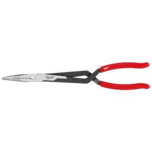 Long Nose Pliers; Pliers Type: Long Reach ; Jaw Texture: Grooved ; Jaw Length (Inch): 3 ; Jaw Width (Decimal Inch): 3.00 ; Jaw Bend: 45 ; Handle Type: Non Slip Grip; Dipped