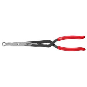 Long Nose Pliers; Pliers Type: Long Reach ; Jaw Texture: Grooved ; Jaw Length (Inch): 3 ; Jaw Width (Decimal Inch): 3.00 ; Jaw Bend: 35 ; Handle Type: Dipped