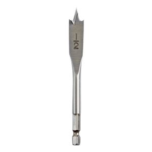 Half-Round & Spade Drill Bits; Drill Bit Size: 0.5in ; Shank Diameter: 0.2500 ; Overall Length: 0.30 ; Flute Length: 1.75in ; Series: MILWAUKEE. Flat Boring Bits ; Shank Length: 1in