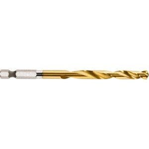 Mechanics Drill Bit: 17/64" Dia, 1350, High Speed Steel, Hex Shank, Split Point