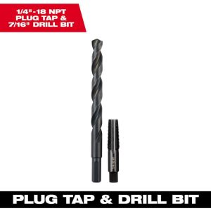 Tap & Drill Sets; Maximum Drill Size (Fractional Inch): 7/16 ; Minimum Drill Size (Fractional Inch): 7/16 ; Tap Type: Standard Hand ; Tap Coating/Finish: Oxide ; Tap Material: High Carbon Steel ; Drill Material: High Carbon Steel
