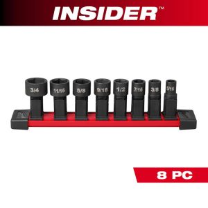 Impact Sockets; Drive Size: 9/16in (Inch); Style: Standard ; Drive Style: Hex ; Overall Length (Inch): 9in ; Material: Steel ; Finish: Black Oxide