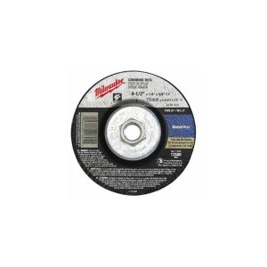 Depressed Center Wheel: Type 27, 4-1/2" Dia, Aluminum Oxide