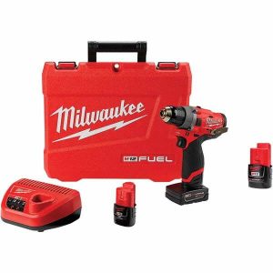 Cordless Drill: 12V, 1/2" Chuck, 0 to 1,700 RPM