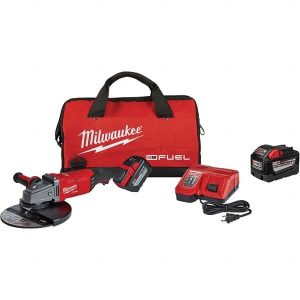 Cordless Angle Grinder: 9" Wheel Dia, 6,600 RPM, 18V