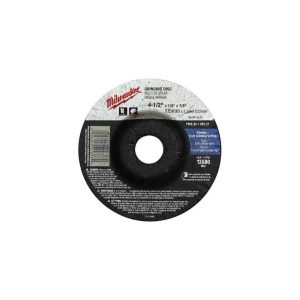 Depressed Center Wheel: Type 27, 4-1/2" Dia, Aluminum Oxide