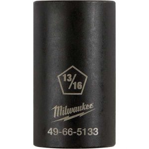 Impact Socket: 1/2" Drive, 0.813" Socket