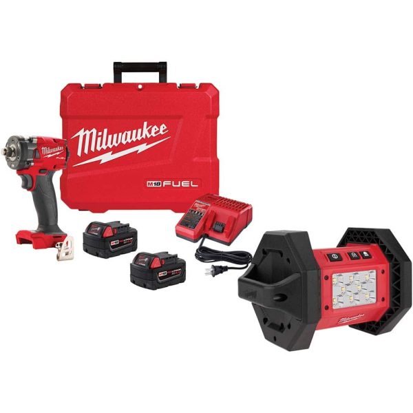 Cordless Impact Wrench: 18V, 1/2" Drive, 0 to 3,200 BPM, 0 to 2,500 RPM