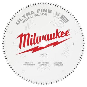 Wet & Dry Cut Saw Blade: 12" Dia, 1" Arbor Hole, 100 Teeth