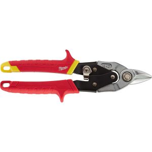 Aviation Snips: 9-1/2" OAL, 4-1/2" LOC, Steel Blades
