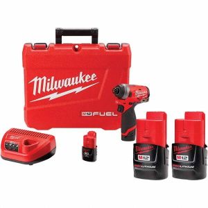 Cordless Impact Wrench: 12V, 1/4" Drive, 0 to 4,0 BPM, 3,300 RPM