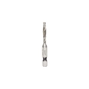 Combination Drill Tap: #10-24, Medium, 2 Flutes, Steel