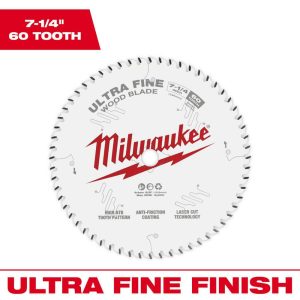 Wet & Dry-Cut Saw Blades; Blade Diameter (Inch): 7-1/4 ; Blade Material: Carbide ; Blade Thickness (Decimal Inch): 0.0410 ; Arbor Hole Diameter (Inch): 5/8 ; Number of Teeth: 60 ; Arbor Style: Round