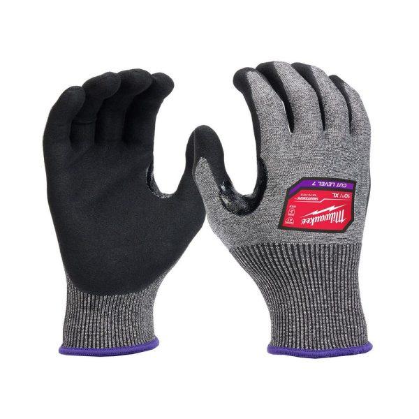Puncture-Resistant Gloves:  Size  X-Large,  ANSI Cut  A7,  ANSI Puncture  0,  Nitrile & Polyurethane,  High Performance Polyethylene