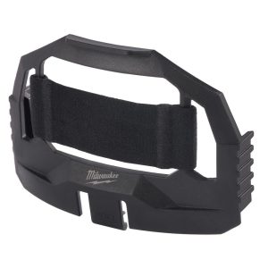 Hard Hat Headlamp Mount: Plastic, Black, Use with Milwaukee Bolt Eye Visors