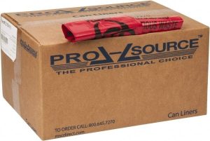 200 Qty 1 Pack 35 Gal Capacity, Red, LLD, Hazardous Waste Bag