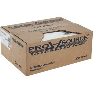 Pack of (250) 24 Gal Capacity, Clear, Linear Low-Denstiy Polyethylene (LLDPE), Hazardous Waste Bags