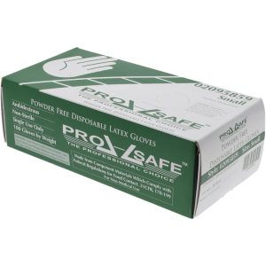 Disposable Gloves: Small, 5 mil Thick, Latex, Industrial Grade
