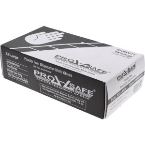 Disposable Gloves: 2X-Large, 5 mil Thick, Nitrile, Industrial Grade