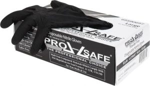 Disposable Gloves: Size Large, 5 mil, Nitrile