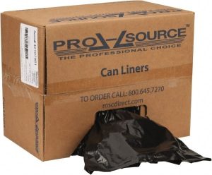 Trash Bag: 60 gal, 1.65 mil, Pack of (100)
