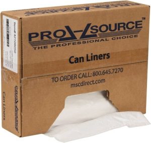 Trash Bag: 56 gal, 1.1 mil, Pack of (100)