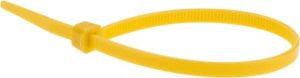 Cable Tie Duty: 8" Long, Yellow, Nylon, Standard
