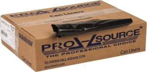Trash Bag: 45 gal, 1.25 mil, Pack of (100)