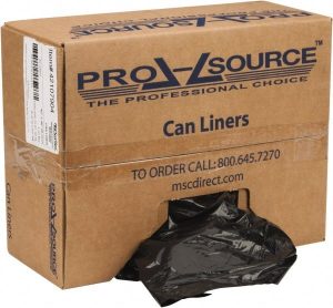 Trash Bag: 45 gal, 1.5 mil, Pack of (100)