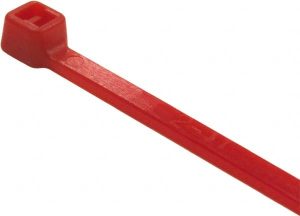 Cable Tie Duty: 9.8" Long, Red, Nylon, Standard