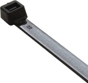 Cable Tie Duty: 8" Long, Black, Nylon, Standard