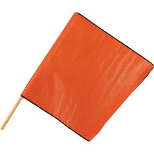 1 50-Piece 24 x 24" Red-Orange Vinyl Flags