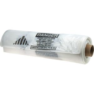 Case of (50 Rolls) 50 Gal Capacity, Clear, Linear Low-Denstiy Polyethylene (LLDPE), Hazardous Waste Bags