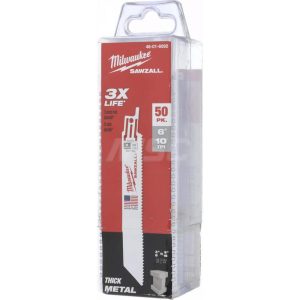 Reciprocating Saw Blade: 6" Long, 3/4" Wide, Bi-Metal