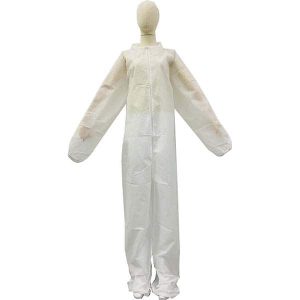 Disposable Coveralls: PP, Fly Front Closure