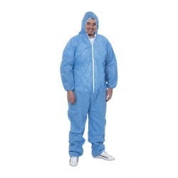 25 Qty 1 Pack Size 2XL SMS Chemical Resistant Coveralls