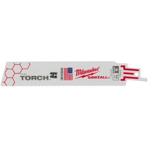 Reciprocating Saw Blade: 6" Long, Steel