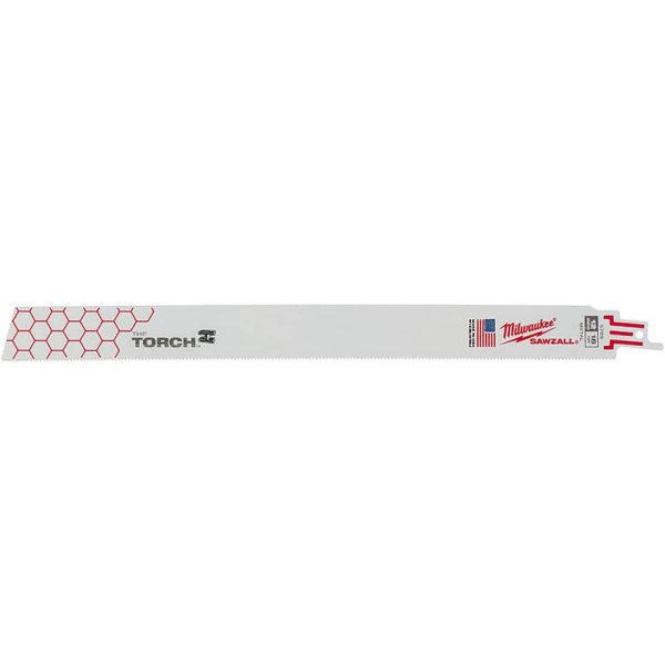 Reciprocating Saw Blade: 12" Long, Steel