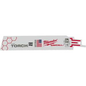 Reciprocating Saw Blade: 6" Long, Steel