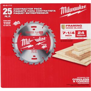 Wet & Dry-Cut Saw Blades; Blade Diameter (Inch): 7-1/4 ; Blade Material: Carbide ; Blade Thickness (Decimal Inch): 0.3000 ; Arbor Hole Diameter (Inch): 5/8 ; Number of Teeth: 24 ; Application: Cutting; Framing; Woodworking; Construction